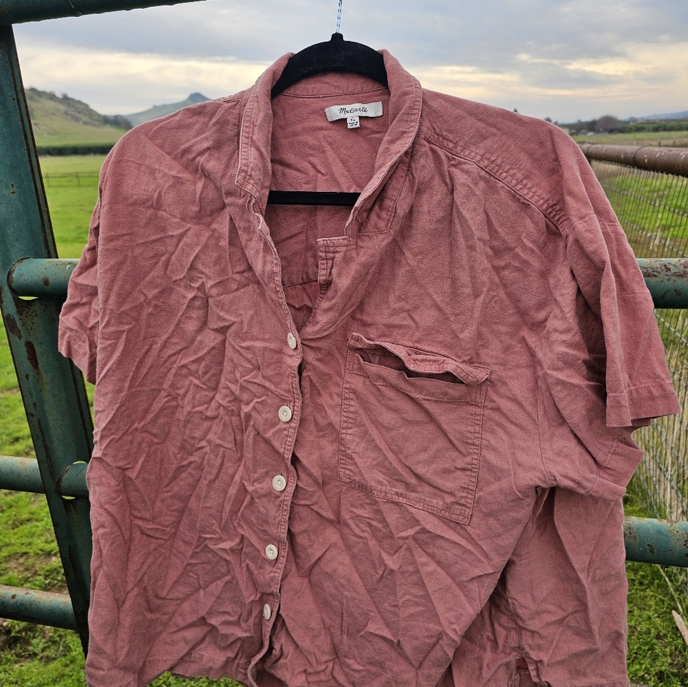 Linen camp shirt- Madewell